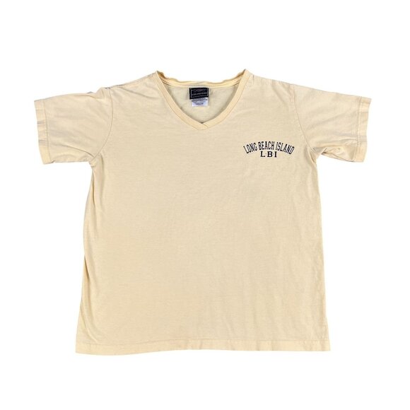Garland Sport Long Beach Island LBI Womens Yellow T-Shirt Sz Medium - Picture 1 of 4